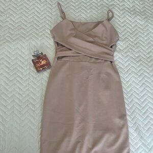 Dynamite Rose Pink Bandeau Dress